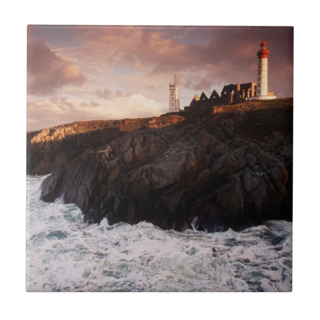 Carreau France, phare à l'aube (Devant)