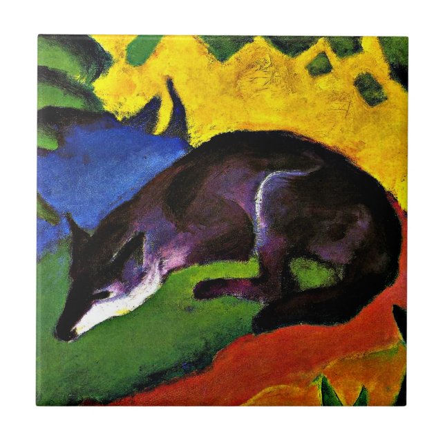 Carreau Franz Marc - Blue Fox, (Devant)