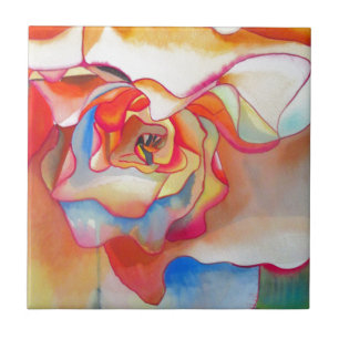 Carreau Fred martin begonia aquarelle