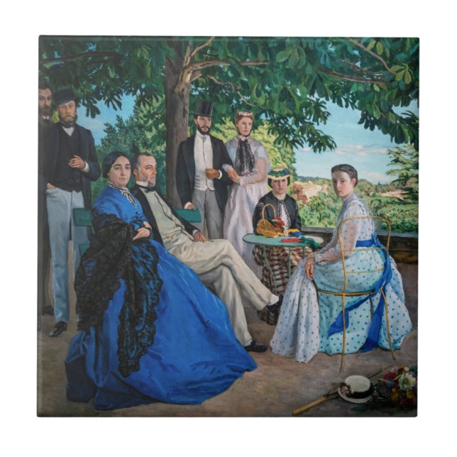 Carreau Frédéric Bazille - La Réunion de Famille (Devant)