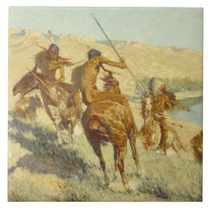 Carreau Frederic Remington - épisode de l'arme à feu de