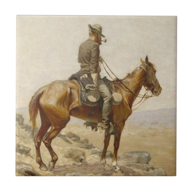 Carreau Frederic Remington - La Vigie (Devant)