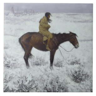 Carreau Frederic Remington - le garçon de troupeau
