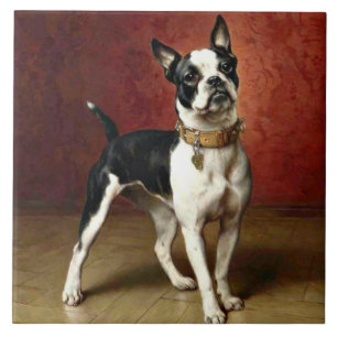 Carreau French Bulldog, célèbre peinture de Carl Reichert