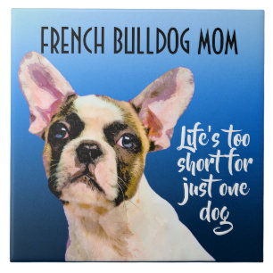 Carreau French Bulldog Mom Carrelage en céramique