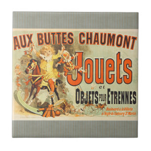 Carreau French Toy Joets Amis Poster vintage