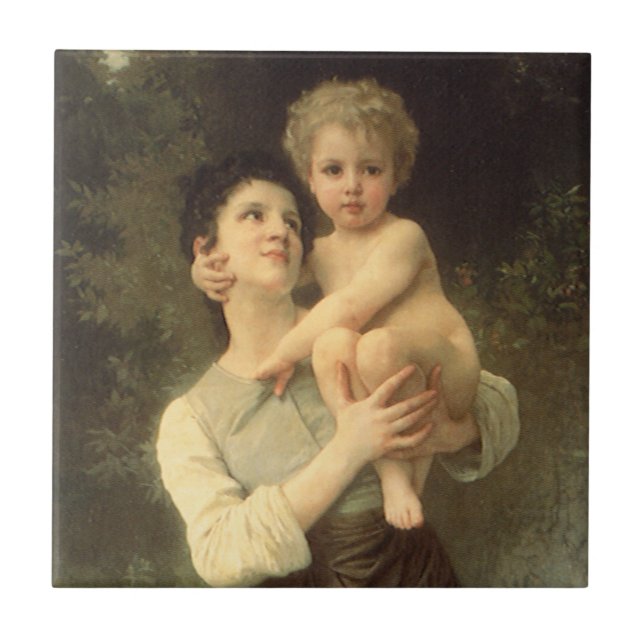 Carreau Frère et soeur par William Adolphe Bouguereau (Devant)