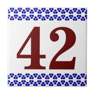 Carreau Frontière octogonale de tuile de nombre