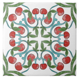 Carreau Fruit en Majolique Italienne