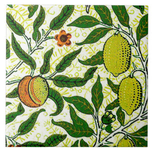 Carreau Fruit exotique de William Morris, jaune citron