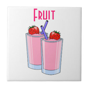 Carreau Fruit Sweet Smoothie Fraise Dessert Destinée