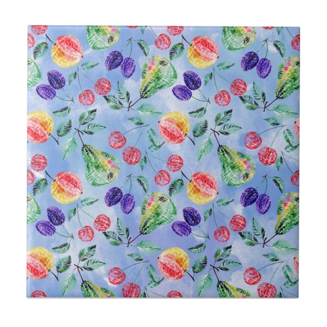 Carreau Fruits et baies. (Devant)