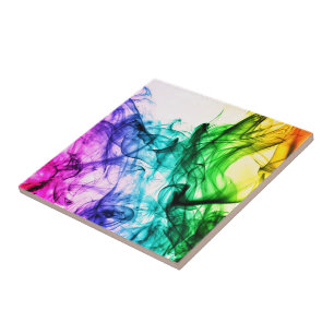 Carreau Fumée colorée Abstraite - Vagues d'Imaginaire - Ar