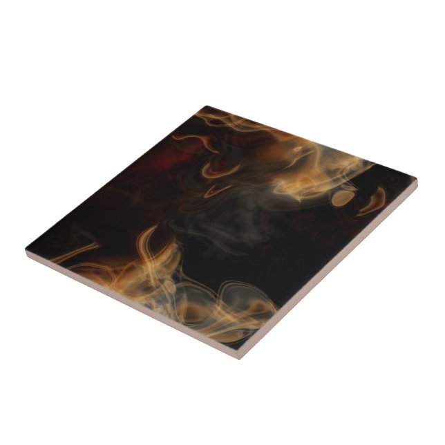 Carreau Fumée et flammes (Côté)