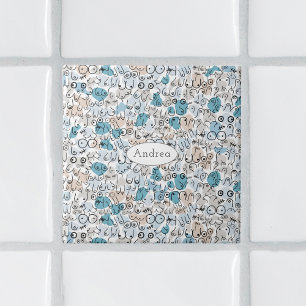 Carreau Fun humour maman bleue