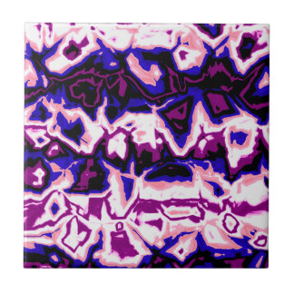 Carreau Funky Boho Retro Marbré Stripes Genderfluide Fiert