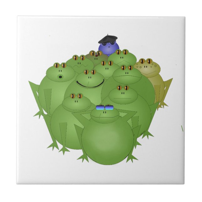 Carreau Funky Frogs Carrelage céramique (Devant)