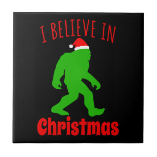 Carreau Funny Bigfoot Je Crois En Noël