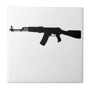 Carreau fusil d'assaut AK-47 Kalachnikov