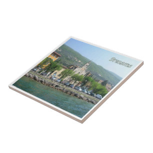 Carreau GAL019 BRENZONE, Lac de Garde, Italie,