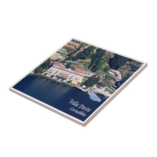 Carreau GAL025 CERNOBBIO, Lac de Côme, Italie, (Côté)