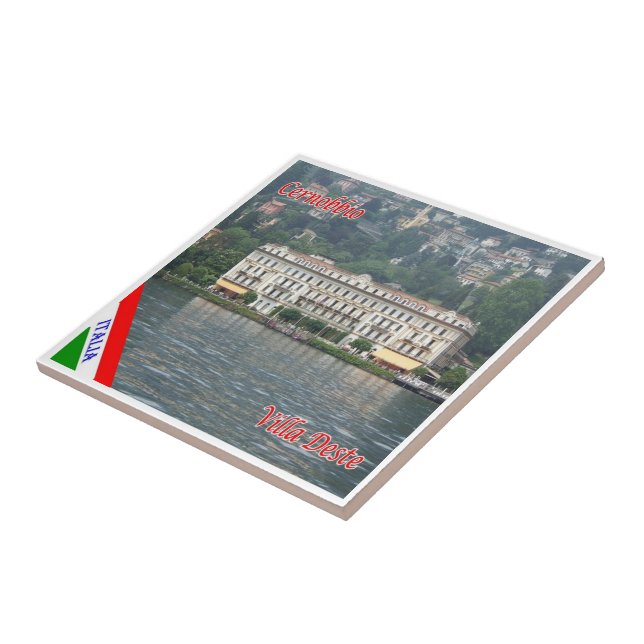 Carreau GAL031 CERNOBBIO, Lac de Côme Italie, (Côté)