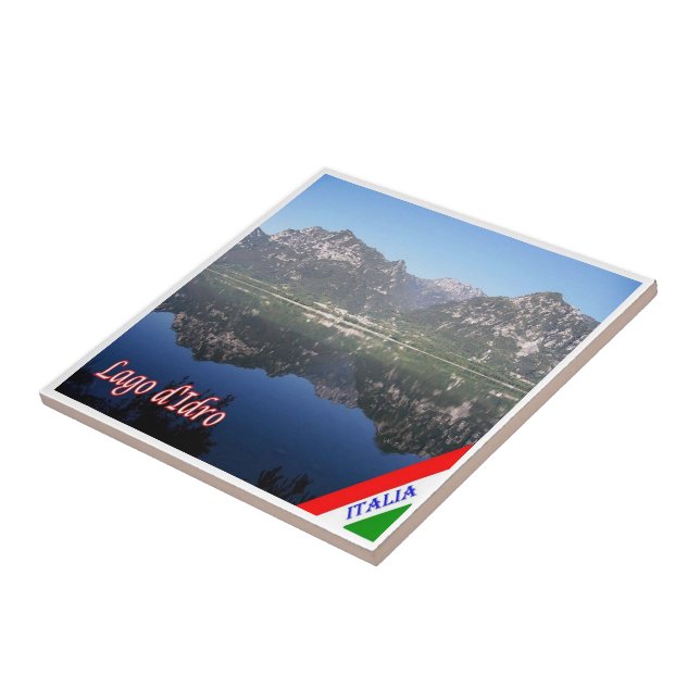 Carreau GAL070 LAKE IDRO, Panorama, Italie, (Côté)