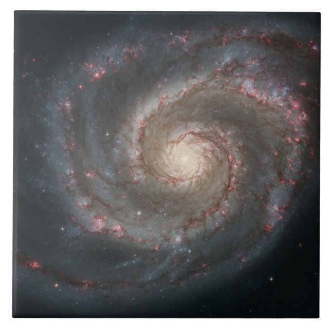 Carreau Galaxie à bulles (espace) (univers) (Messier 51A) (Devant)