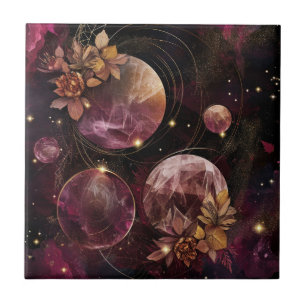 Carreau Galaxie Mystique Cristal Planète Espace Violet