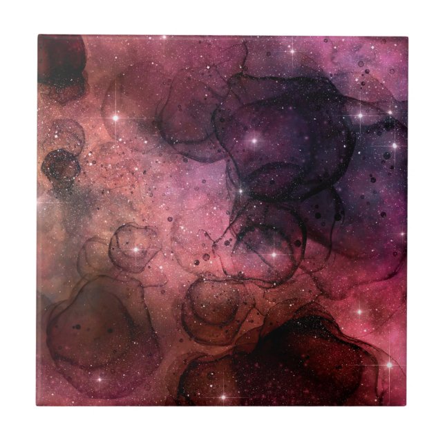 Carreau Galaxie spatiale étoilée motif espace extra-atmosp (Devant)