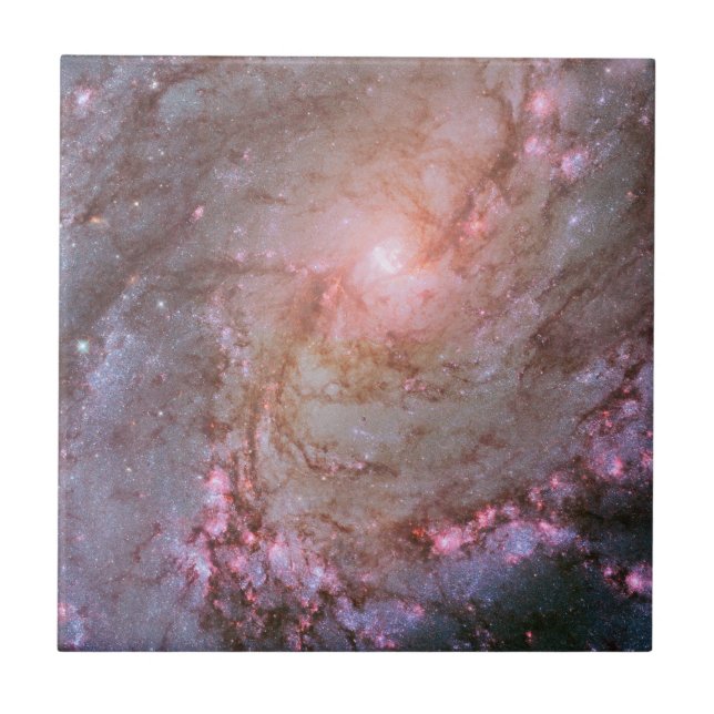 Carreau Galaxie Spirale M83, Ablaze Avec Formation Star. (Devant)