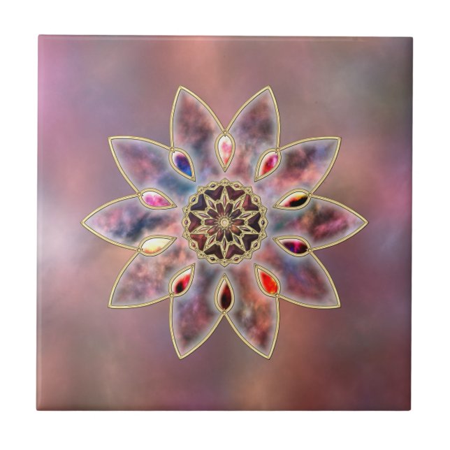 Carreau Galaxies en marbre Carrelage décoratif / Trivet (Devant)