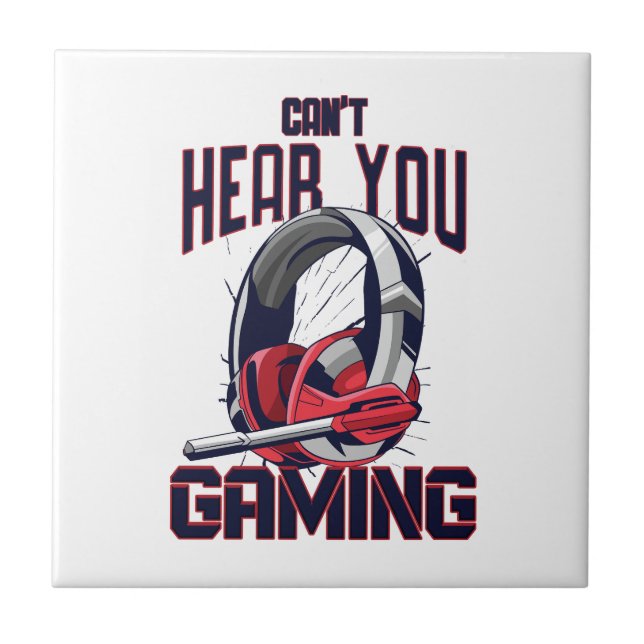 Carreau Gaming design with headset (Devant)