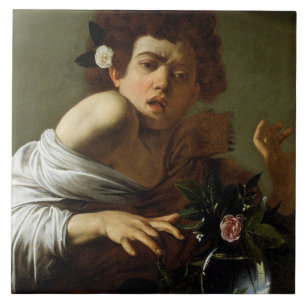 Carreau Garçon mordu par un lézard, c.1595-1600 (huile s