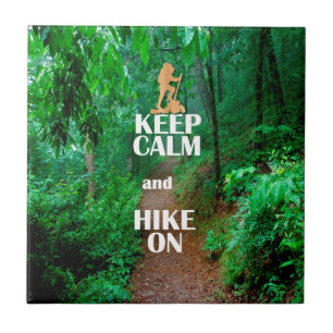 Carreau Gardez le calme et la marche