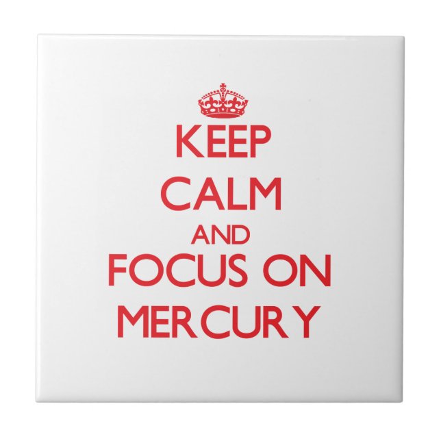 Carreau Gardez le calme et le foyer sur Mercury (Devant)