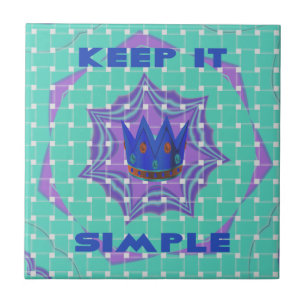 Carreau Gardez les Choses Simples : L'Art du Motif de Clar