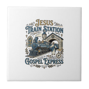 Carreau Gare de train Jésus Gospel Express Gare de train J