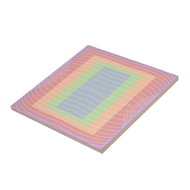 Carreau Gâteau de bonbons Bloc de couleur pastel (Côté)