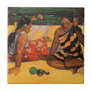 Carreau Gauguin Polynésie Française Tahiti Femmes Peinture