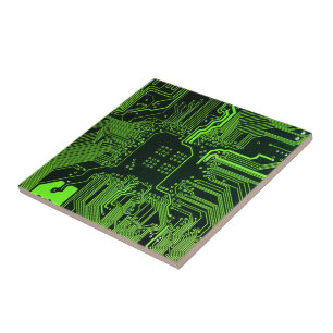 Carreau Geek de la carte de circuit électronique Nerd PCB 
