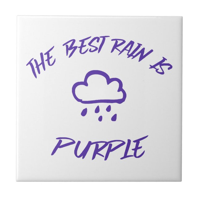 Carreau GenX La meilleure pluie est violette (Devant)