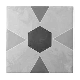 Carreau Geo Abstract Pastel Marble Gray