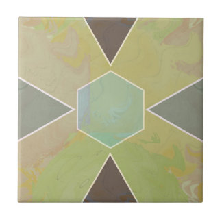 Carreau Geo Abstract Pastel Marble Olive Green