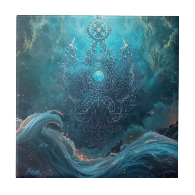 Carreau Géométrie mystique de la mer du Nord (Devant)