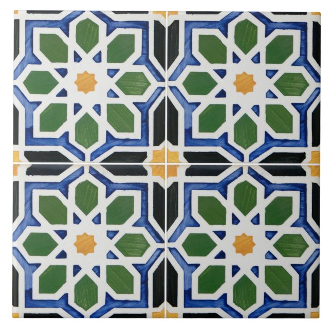 Carreau Géométrique Interlocking Espagnol (Devant)