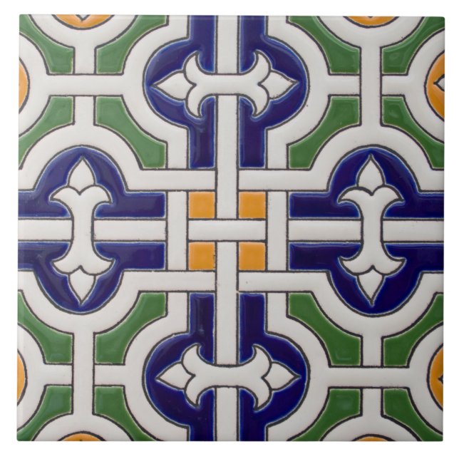 Carreau Géométrique Interlocking Espagnol (Devant)