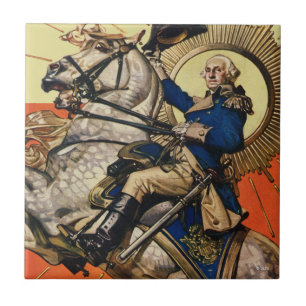 Carreau George Washington à cheval