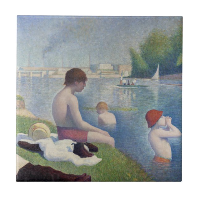 Carreau Georges Seurat - Baignades aux Asnières (Devant)