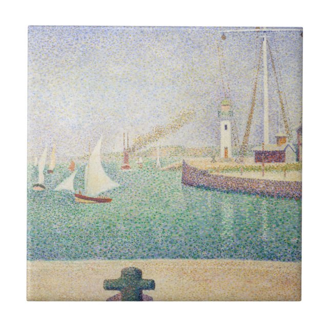 Carreau Georges Seurat - Entrée du Port de Honfleur (Devant)